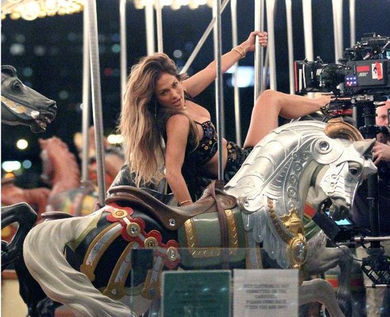 Jennifer-Lopez -Filming